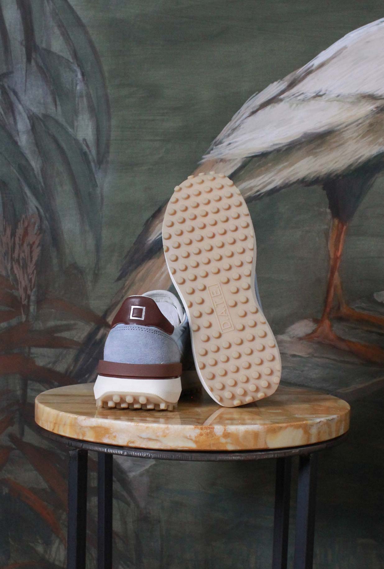 Nuova Sneaker Athleta di D.A.T.E.  in nylon con vibrante tonalità Sky da Donna