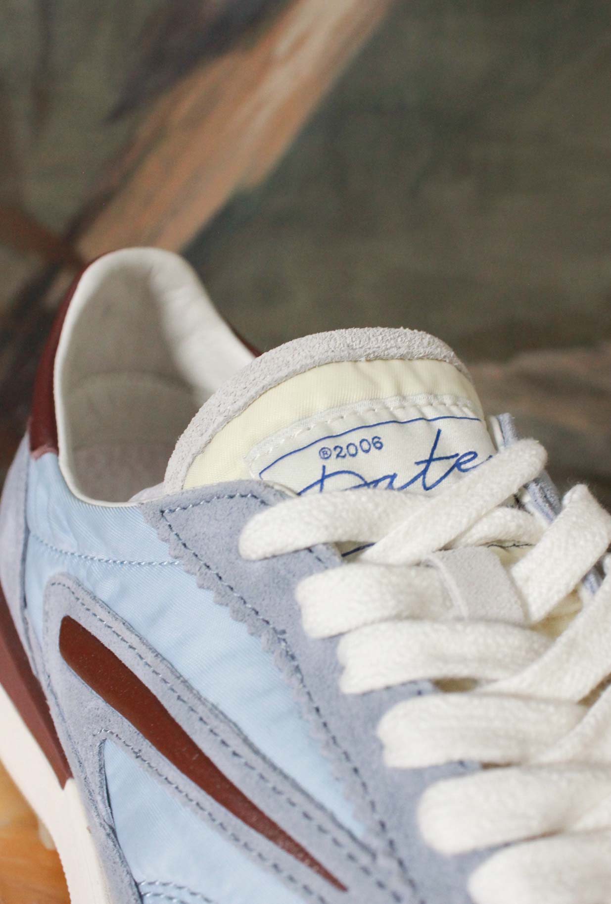 Nuova Sneaker Athleta di D.A.T.E.  in nylon con vibrante tonalità Sky da Donna