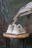 Nuova Sneaker Athleta Ballet di D.A.T.E.  in nylon con vibrante tonalità Ivory da Donna