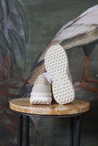 Nuova Sneaker Athleta Ballet di D.A.T.E.  in nylon con vibrante tonalità Ivory da Donna