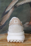 Nuova Sneaker Athleta Ballet di D.A.T.E.  in nylon con vibrante tonalità Ivory da Donna