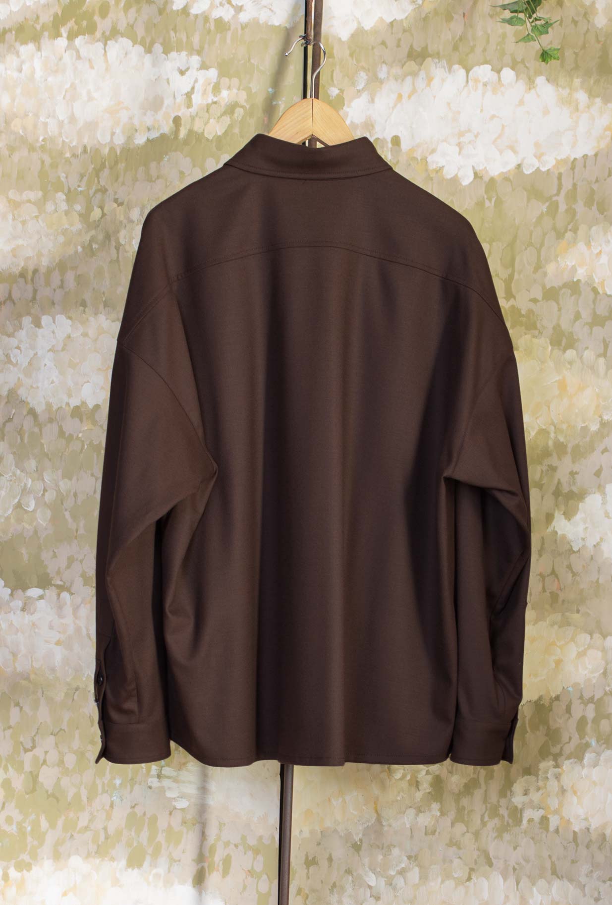 Over-shirt Jacket Haler di Be Able realizzata in pregiata lana tonalità Castagna da Uomo