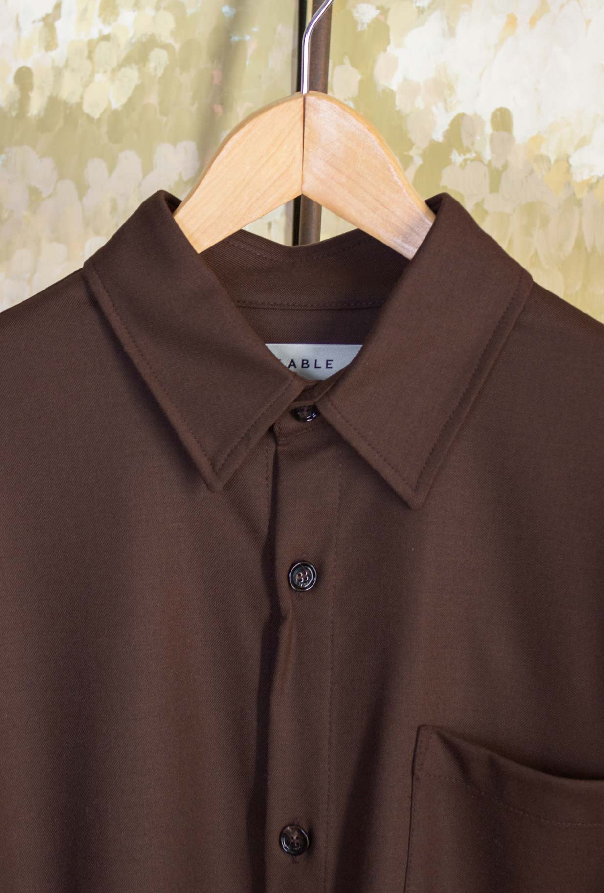 Over-shirt Jacket Haler di Be Able realizzata in pregiata lana tonalità Castagna da Uomo