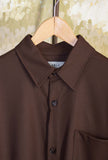 Over-shirt Jacket Haler di Be Able realizzata in pregiata lana tonalità Castagna da Uomo