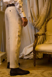 Be Able Uomo Pantalone Robert Doppia Pince Lana Lino Color Greige pe23