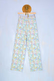 Pantalone donna in lurex di be limousine fantasia malachite dream