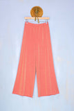 Pantalone donna in lurex di be limousine color corallo