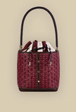 Borsa Secchiello Bouquet Rattan Burgundy