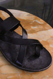 Sandalo Finger Intreccio color Testa di Moro firmato Brador da Donna