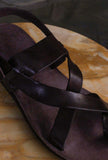 Sandalo Infradito Greece color Rum firmato Brador da Uomo