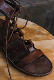 Sandalo Slave Low color Mogano firmato Brador da Donna