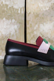 Mocassino Twins Limited di Camper in  pelle Bordeaux-Pink-Green da Donna