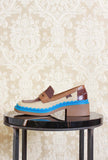 mocassino twins di camper con tacco 045 color cognac sky