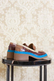 mocassino twins di camper con tacco 045 color cognac sky