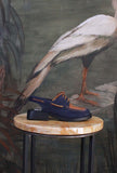 Mocassino Twins Slingback di Camper Brown Blue da Donna