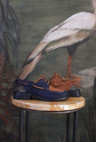 Mocassino Twins Slingback di Camper Brown Blue da Donna
