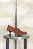 Penny Loafer High Brown di Camper ispirato all’iconico mocassino Penny Loafer da Donna