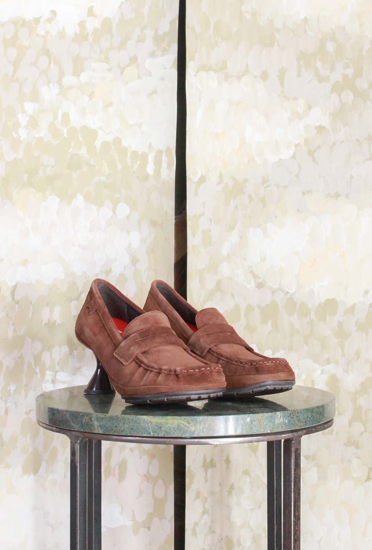 Penny Loafer High Brown di Camper ispirato all’iconico mocassino Penny Loafer da Donna
