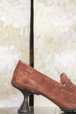 Penny Loafer High Brown di Camper ispirato all’iconico mocassino Penny Loafer da Donna