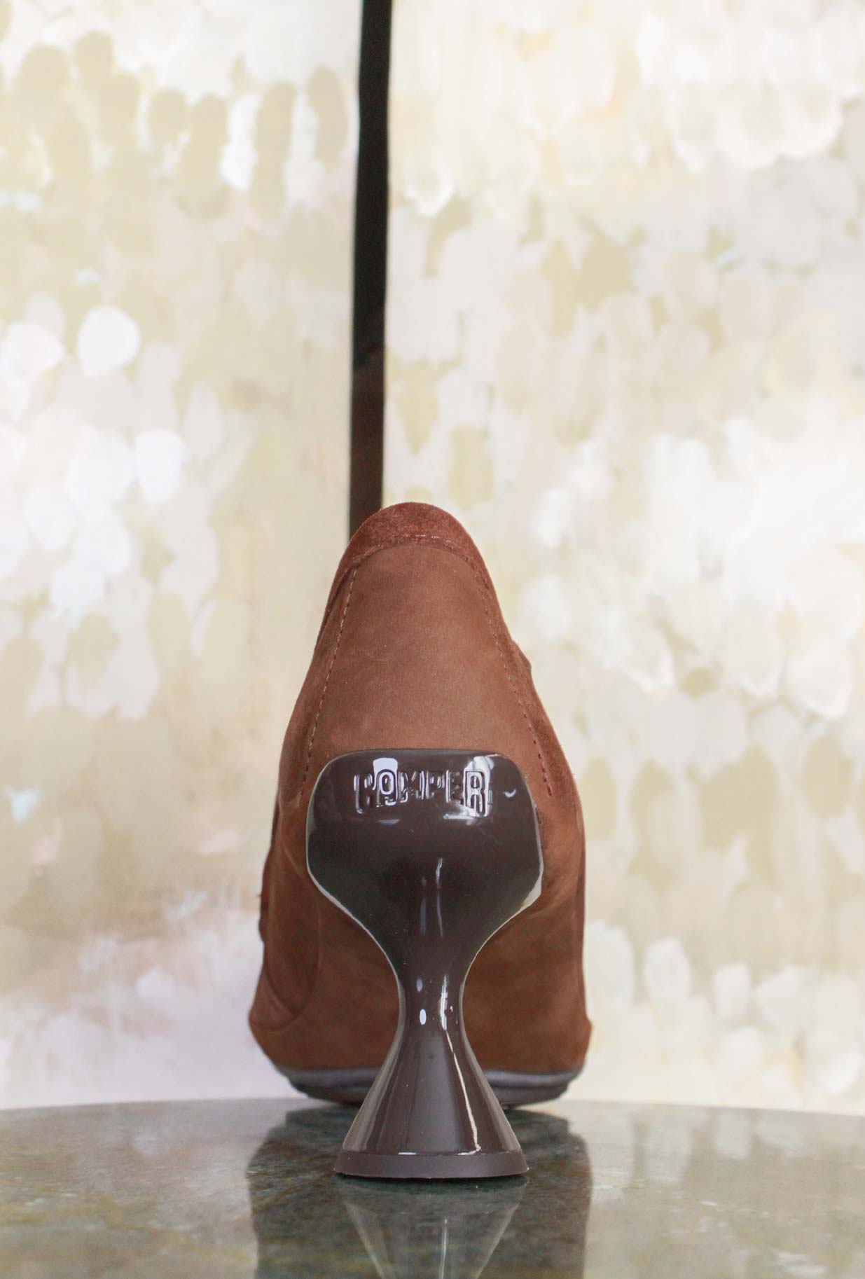 Penny Loafer High Brown di Camper ispirato all’iconico mocassino Penny Loafer da Donna
