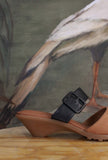 Sandalo Sabot sporty-chic Camper Suede Camel da Donna