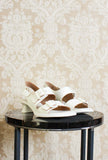 Sandalo doppia fibbia Dina di camper lab con tacco 045 clessidra color white ss24 donna