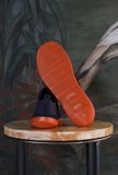 Scarpa wagon in tela blue di camper con suola extralight orange per l'estate 2025 uomo