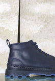 Stivaletto Brutus di Camper realizzato in pelle Nubuk Blu Japan da Uomo