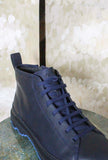 Stivaletto Brutus di Camper realizzato in pelle Nubuk Blu Japan da Uomo