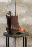  Stivaletto Texas Anita di Camper in morbida pelle nella calda tonalità Chestnut-Brown da Donna