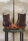 Stivaletto Texas Anita di Camper in morbida pelle nella calda tonalità Chestnut-Brown da Donna