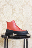 Stivaletto anfibio di camper con suola pix color orange e black antipioggia