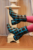 Stivaletto Niki 055 Tartan Turquoise