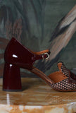 Che Mihara Fall-Winte  Décolleté Alinea  retrò-chic Windsor Wine elegante Shiny Dots Gold 60s Décolleté 