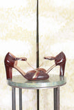 Décolleté Maver di Chie Mihara realizzata in pregiata pelle nella profonda nuance Burnt Amber da Donna