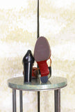 Décolleté Plateau Uyaro di Chie Mihara fascino rétro-chic realizzato in pregiata pelle color Marron Glacé da Donna