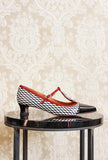 Chie Mihara nuova ballerina Hetuse fantasia optical fuego con tacco 035 fw24