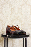 Ballerina Revita di Chie Mihara in fantasia paisley purple con tacco 035mm