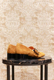 Ballerina Unari di Chie Mihara color velour ocra tacco 035 fw 24 donna