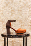 Décolleté Damaho Plateau 070 Velour Brown