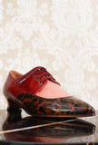 Scarpa stringata con tacco 035 Hayku di Chie Mihara color red tribal chic fw23 