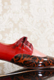 Scarpa stringata con tacco 035 Hayku di Chie Mihara color red tribal chic fw23 