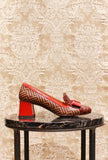 Décolleté Vylano 055 Optical 70’s Chocolat-Scarlet