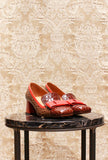 
Décolleté Vylano di Chie Mihara fantasia optical chocolate scarlet fw24 donna