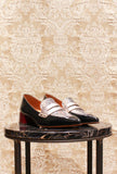Mocassino Jey di Chie Mihara tacco 035 color black pyton fw24 da donna