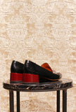 Mocassino Jey di Chie Mihara tacco 035 color black pyton fw24 da donna