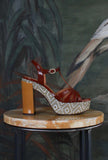 Sandalo Plateau Junni 115 Amber & Cognac