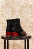 Stivaletto jeybo di chie mihara tacco 035 pyton & black fw24 da donna