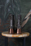 Chie Mihara &nbsp Stivaletto Volkiria  70’s Snake Diamonds Antique Gold trendy 