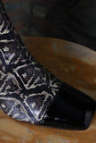 Chie Mihara &nbsp Stivaletto Volkiria  70’s Snake Diamonds Antique Gold trendy 